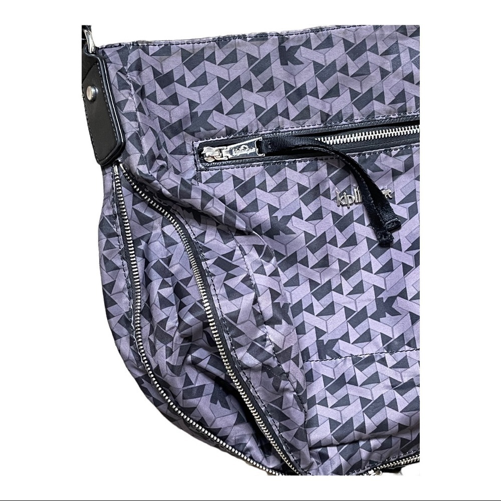 Kipling Expandable Nylon Geometric Pattern Bag - image 4